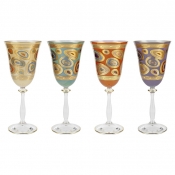 Vietri Regalia Assorted Wine Glasses - Set of 4