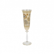Vietri Regalia Orange Champagne Glass
