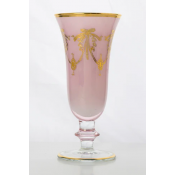 Arte Italica Rialto Borghese Etched Pink w/ Gold Flute