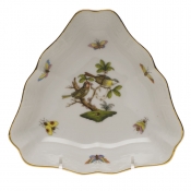 Herend Rothschild Bird Small Triangle Dish 5.75"L X 1