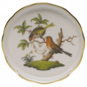 Herend Rothschild Bird Coaster - Motif 10 4"D