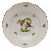 Herend Rothschild Bird Rim Soup Plate - Motif 12 8"D