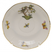 Herend Rothschild Bird After Dinner Saucer 4.5"D