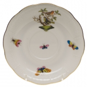 Herend Rothschild Bird Tea Saucer - Motif 03 6"D