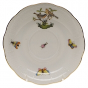 Herend Rothschild Bird Tea Saucer - Motif 09 6"D