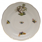 Herend Rothschild Bird Tea Saucer - Motif 11 6"D