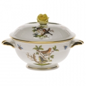 Herend Rothschild Bird Covered Cup W/Rose Lid - Kit (8 Oz
