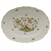 Herend Rothschild Bird Platter17"L X 12.5"W