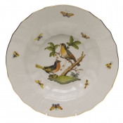 Herend Rothschild Bird Rim Soup - Motif 08 9.5"D