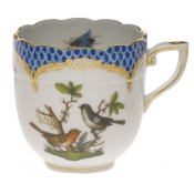 Herend Rothschild Bird Blue Border After Dinner Cup (3 Oz)