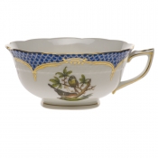 Herend Rothschild Bird Blue Border Tea Cup - Motif 02 (8 Oz)