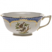 Herend Rothschild Bird Blue Border Tea Cup - Motif 04 (8 Oz)