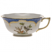 Herend Rothschild Bird Blue Border Tea Cup - Motif 05 (8 Oz)