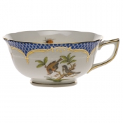 Herend Rothschild Bird Blue Border Tea Cup - Motif 12 (8 Oz)