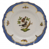 Herend Rothschild Bird Blue Border Bread & Butter Plate - Mo 04 6