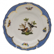 Herend Rothschild Bird Blue Border Bread & Butter Plate - Mo 05 6