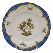Herend Rothschild Bird Blue Border Bread & Butter Plate - Mo 11 6