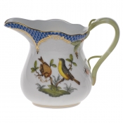 Herend Rothschild Bird Blue Border Creamer(6 Oz) 3.5"H