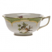 Herend Rothschild Bird Green Border Tea Cup - Motif 10 (8 Oz)