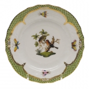 Herend Rothschild Bird Green Border Bread & Butter Plate - Mo 10 6