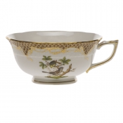 Herend Rothschild Bird Brown Border Tea Cup - Motif 01 (8 Oz)