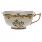 Herend Rothschild Bird Brown Border Tea Cup - Motif 02 (8 Oz)