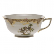 Herend Rothschild Bird Brown Border Tea Cup - Motif 11 (8 Oz)