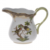 Herend Rothschild Bird Brown Border Creamer (6 oz.) 3.5"H