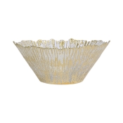Vietri Rufolo Glass Gold Large Deep Bowl - 9.75