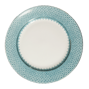 Mottahedeh Turquoise Lace Bread + Butter Plate - 7.25"