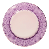 Mottahedeh Plum Lace Dessert Plate - 8.5"