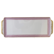 Mottahedeh Pink Lace Sandwich Tray