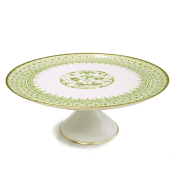 Mottahedeh Apple Green Lace Cake Stand Small