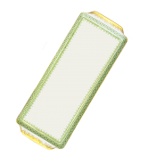 Mottahedeh Apple Green Lace Sandwich Tray