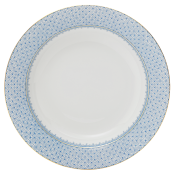 Mottahedeh Cornflower Blue Lace Rim Soup Plate - 9"
