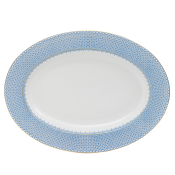 Mottahedeh Cornflower Blue Lace Platter - 15"