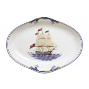 Mottahedeh American Constitution Ship Oval Tray