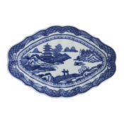 Mottahedeh Blue Canton Lobed Dish
