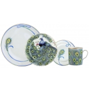 Mottahedeh Peacock 4 Piece Setting
