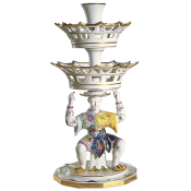 Mottahedeh Tobacco Leaf Man Epergne - Large / 25.5"