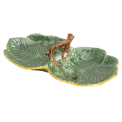 Mottahedeh Leaf Plate with Nuts Double