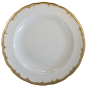Mottahedeh Chelsea Gold Feather Dinner Plate - 10"