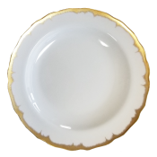 Mottahedeh Chelsea Gold Feather Dessert Plate - 8.25"