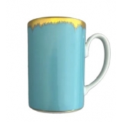 Mottahedeh Chelsea Feather Turquoise Mug