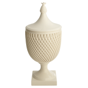Mottahedeh Urn w/ Latticework & Pineapple Lid
