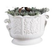 Mottahedeh Oval Creamware Cachepot with Handles