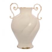 Arte Italica Scavo Twist Urn - Cream