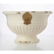 Arte Italica Scavo Cream Footed Bowl