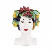 Vietri Sicilian Heads Assorted Fruit Head