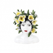Vietri Sicilian Heads Petite Magnolia Head